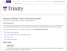 Tablet Screenshot of moodle.trinitydc.edu